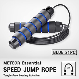 METEOR Adjustable Jump Rope for Cardio Exercise - Premium Skipping Rope for Adults with Tangle-Free Design - Ideal for Boxing, Aerobic Training, and Speed Workouts