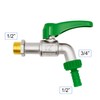 VARIOSAN Ball Outlet Valve Frost-Proof 14610, 1/2 Inch, Brass, with