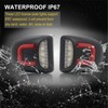 R&F Auto Red U-shaped LED License Plate Lights Compatible with