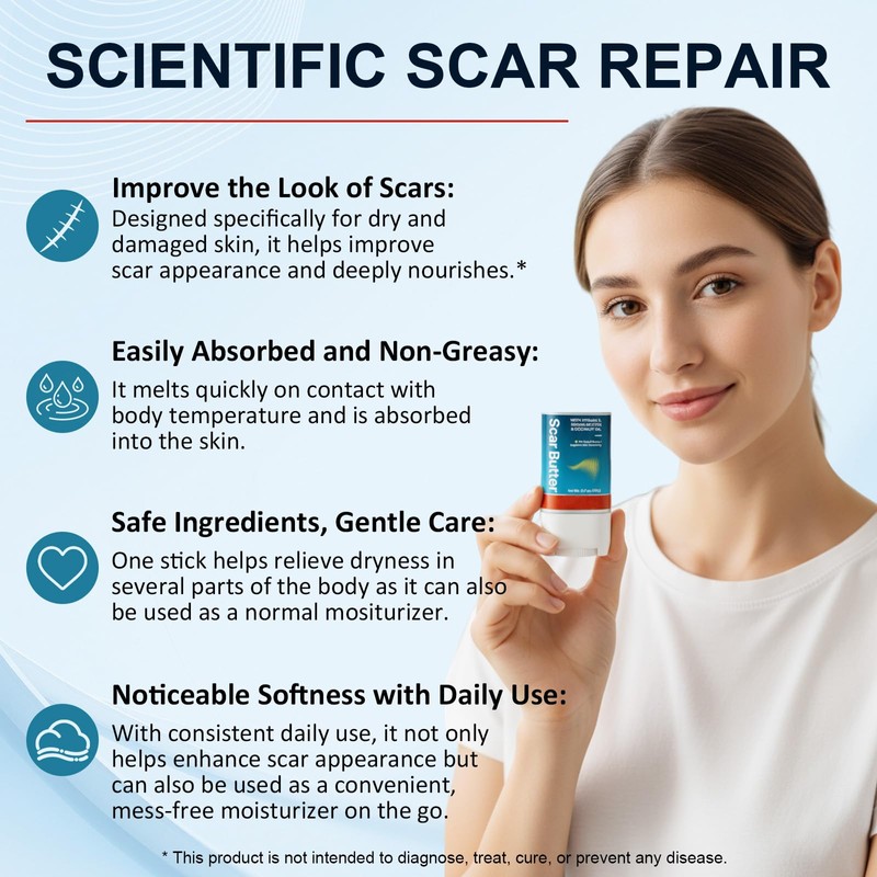 Scar Butter 20g, Vitamin E & Cocoa Butter Cream for