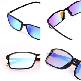 Teenidea Gafas de corrección para la ceguera al Color, Apto para Personas con discapacidad Visual Ciego Color Rojo-Verde-deteriorada