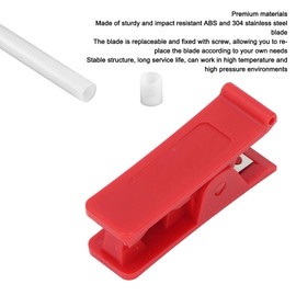 3pcs PTFE Plastic Tubing Cutter, Pipe Tube Hose Cutter, Hose Cutter Tool, Tubing Cutter Tool, Air Line Cutter for Nylon PVC Pu Tube and Hose Cut Up to 3/4 Inch Od Tube (Red)