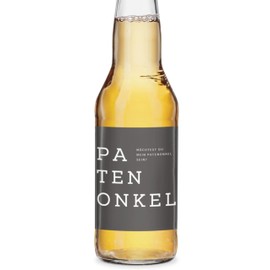 Bottle Label | Gift Wedding, Birth | Best Man, Maid of Honour, Godmother, Godmother, Bridesmaid (Godfather - Dark)