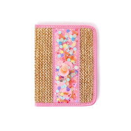 Packed Party Woven Women's Travel Accessory Passport Holder, Vegan Leather, Durable and Secure, Standard Case