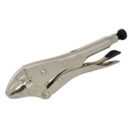 Surtek 115082 Pinza de presión cromada quijada curva de 10"