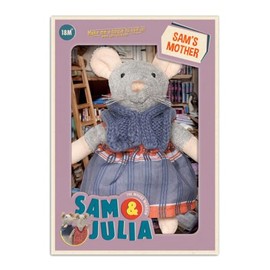 The Mouse Mansion Sam & Julia - Sams Mother Cuddly Toy - The Original from the Popular Children's Book Range - 1/12 Size for Standard Dollhouse - Contains: 1 Soft Toy Mouse 12 cm