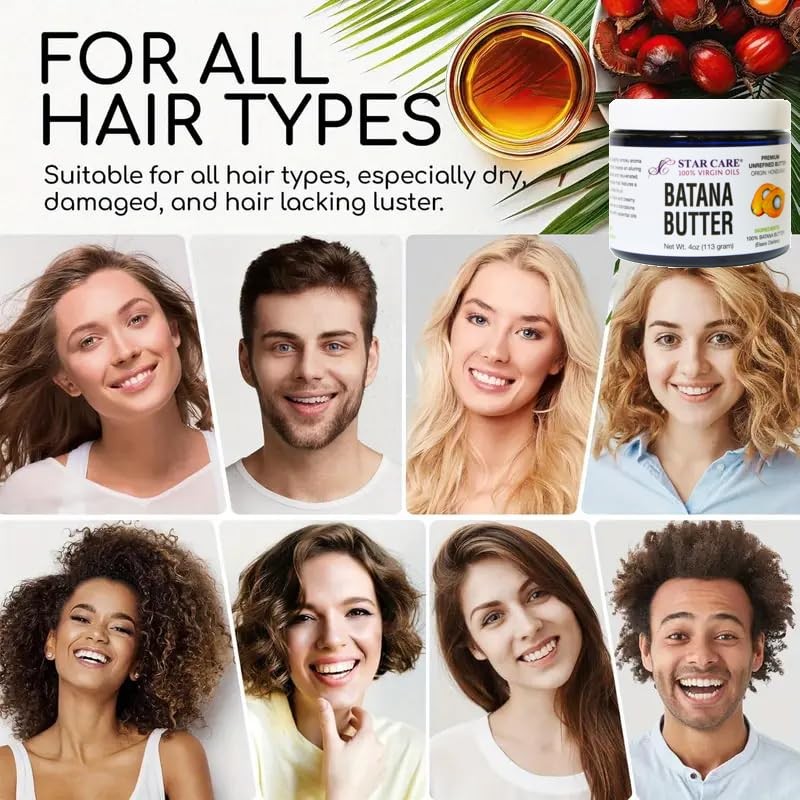 STAR CARE 100% Virgin Batana Butter 4oz/113g Unrefined Pure Hair