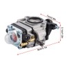 Socialme-eu Carburettor Set for 33CC 36CC Engine Post Chainsaws Hedge