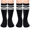 Youth Soccer Socks - Black, Boys & Girls Sizes 6-8