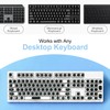 130 Pcs Raised Silicone Keyboard Sticker for Long Nails Typing