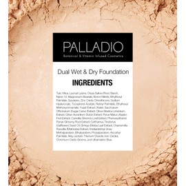 Palladio Dual Wet and Dry Foundation Refill Pan with Sponge, Squalane Infused, Apply Wet for Maximum Coverage or Dry for Light Finishing and Touchup, Minimize Fine Lines, All day Wear (NEROLI BRONZE)