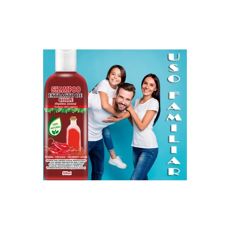 Shampoo De Chile Natural 500ml Envió Gratis!!