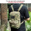 Tactical Mini Molle Hydration Pack,Molle Hydration Carrier with US Flag