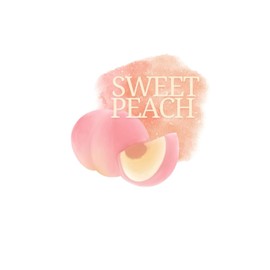 Sweet Peach: Sweet Peach notebook, soft cover, used for taking notes and writing a diary.