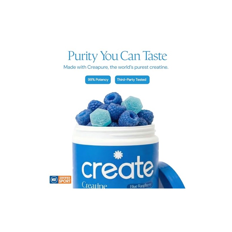 Create Gomitas de Monohidrato de Creatina para Hombres y Mujeres.