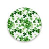 Lucky Clover Shamrocks Drink Coaster with Cork Base, Patrick Day