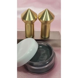 AM-PRECISION Gunsmith Tools- 2 Brass Muzzle Laps-Rifle Or Pistol Crowning And Lapping kit