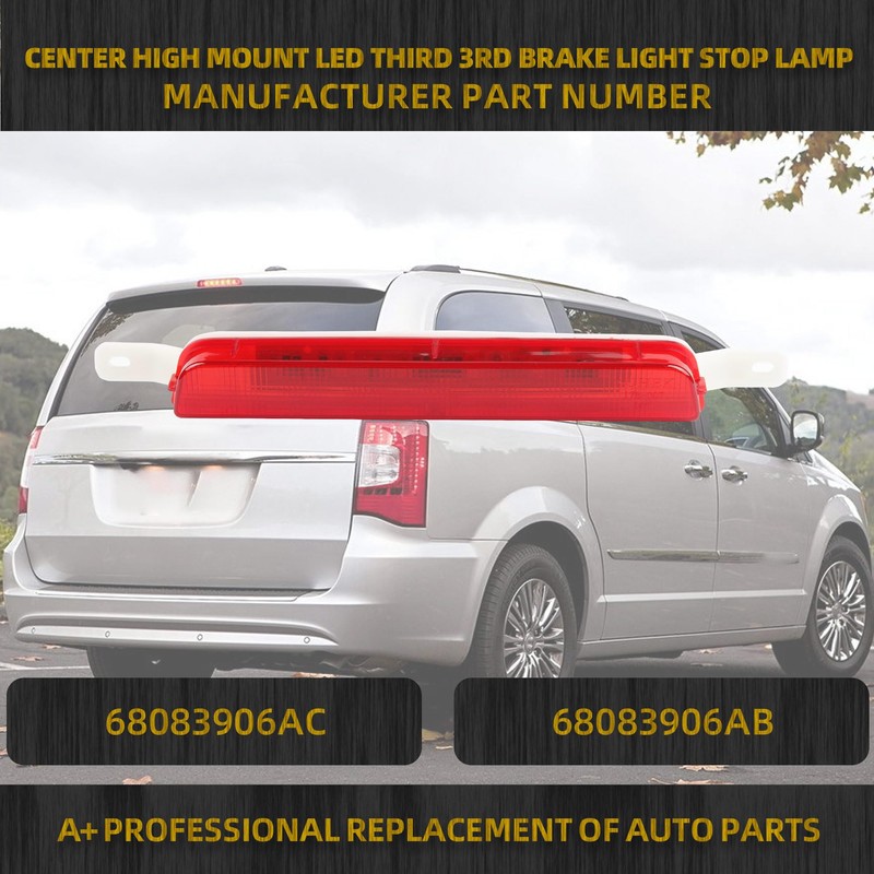 Dasbecan LED 3rd Third Brake Light Center High Mount Stop