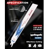 EZARC 25 Pack 9 inch 14+18 TPI Reciprocating Saw Blades