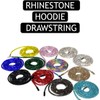 GT//Rotors Rhinestone Glitter String for Hoodies, Sweatpants, Shorts - Crystal