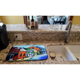 Caroline's Treasures Somewhere Close Dish Drying Mat Absorbent Dish Drying Mat Pad for Kitchen Counter Dish Drainer Mat for Countertop, 14 x 21", Multicolor