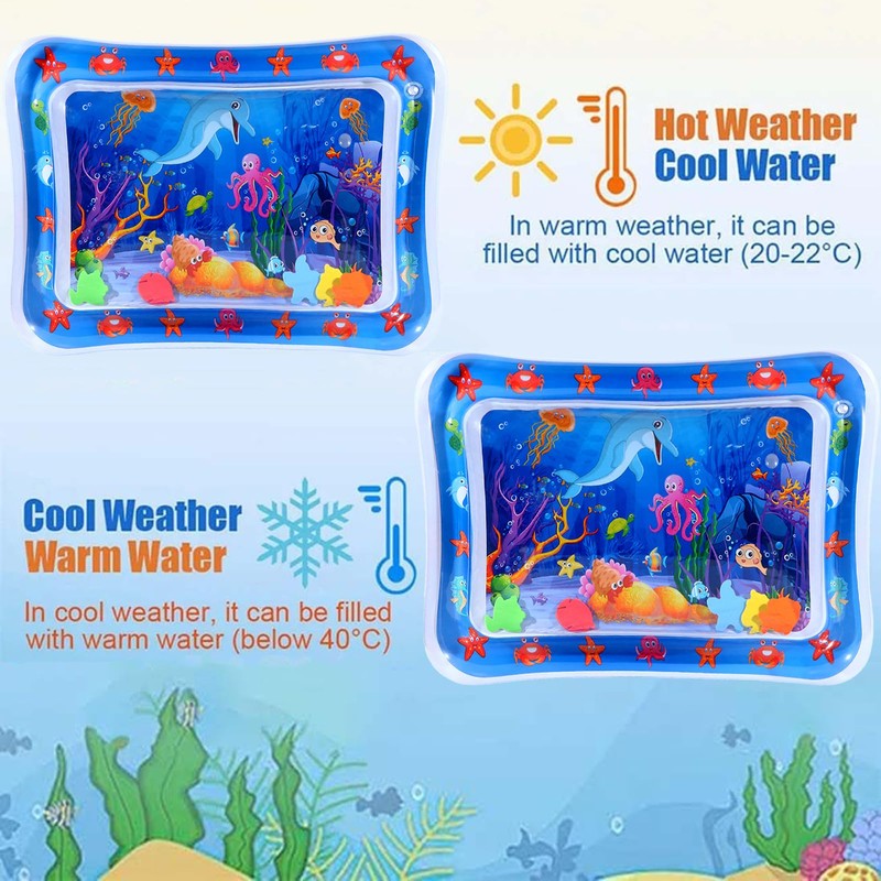 Vinuwu Water Play Mat Cat, Inflatable Water Mat for Cats,