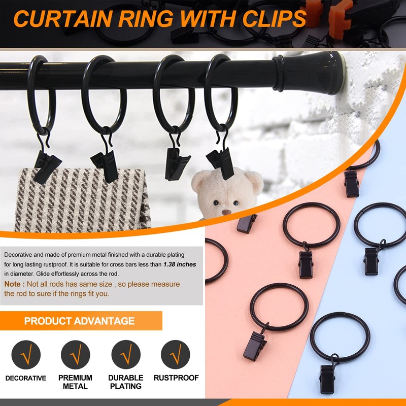 Rustark 22Pcs Backdrop Clips Clamps Elastic Photo Clips Holder Clips