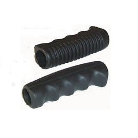 Rubber Hand Grips Style 1/2" Bore (1/2") 4.3" Length Made in UK Black Black 2 Pack