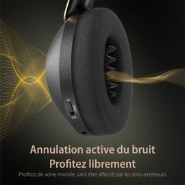 Lankey Sound Wireless Bluetooth Headphones with Active Hybrid Noise Reduction - 100 Hours Playtime - Wireless Headphones, Bluetooth 5.3, Hi-Fi Audio, Lightweight & Foldable, Travel/Work/Home