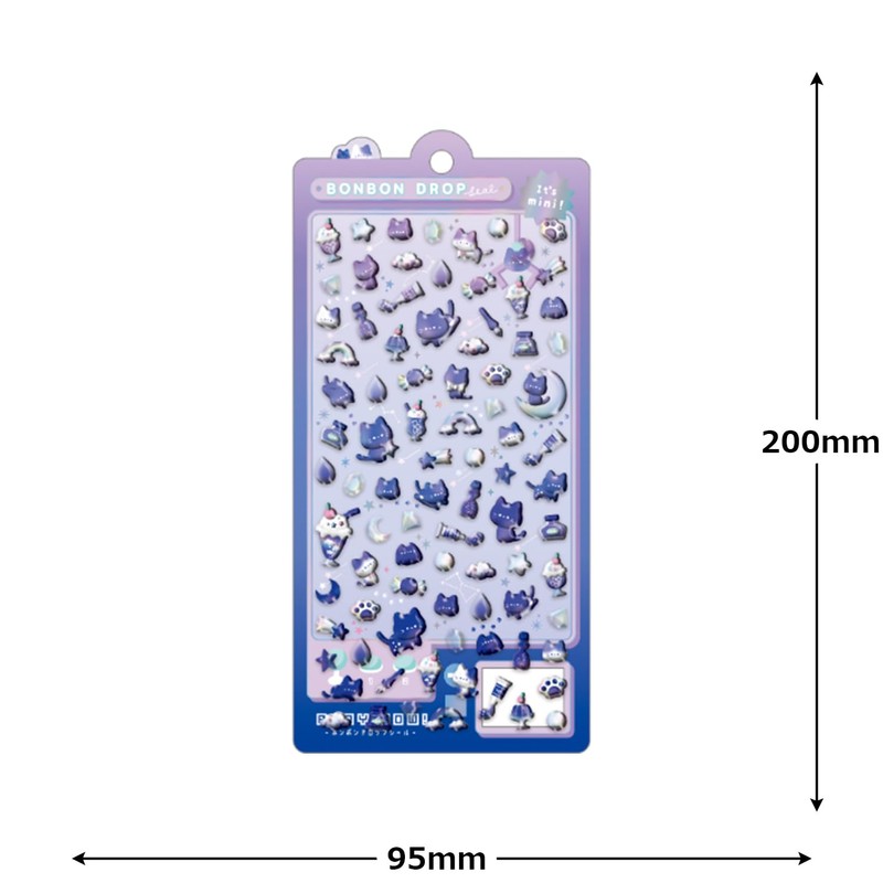 Coolia Sticker Bonbon Drop Sticker Mini Yoruneko Bonbon 91256