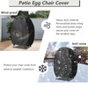 Sobana Outdoor Egg Chair Cover with Double Zipper,Waterproof Dust Proof