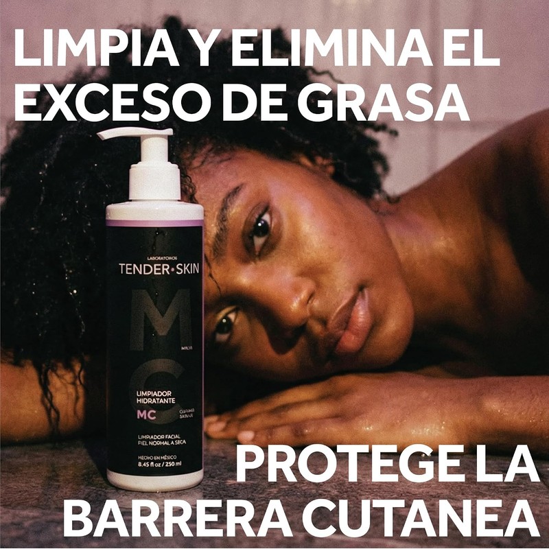 Tenderskin Gel Limpiador Facial Ultra-Suave Piel Normal A Seca, 250