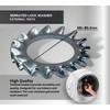 DOJA Barcelona Washers Serrated Set M6 Galvanised Steel Pack 200