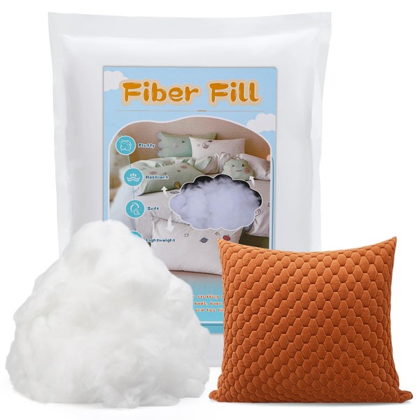 LUNARM 500g/17.6oz Polyfill Stuffing, High Resilience Polyfill, Polyester Poly Filling