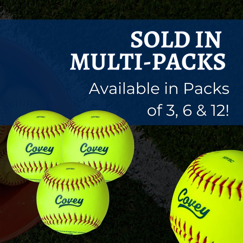 Covey Sports 10 Inch Softballs for 8U & 6U Girls