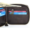 Genuine Leather Zipper Wallet With Coin Pocket, RFID Blocking Zip