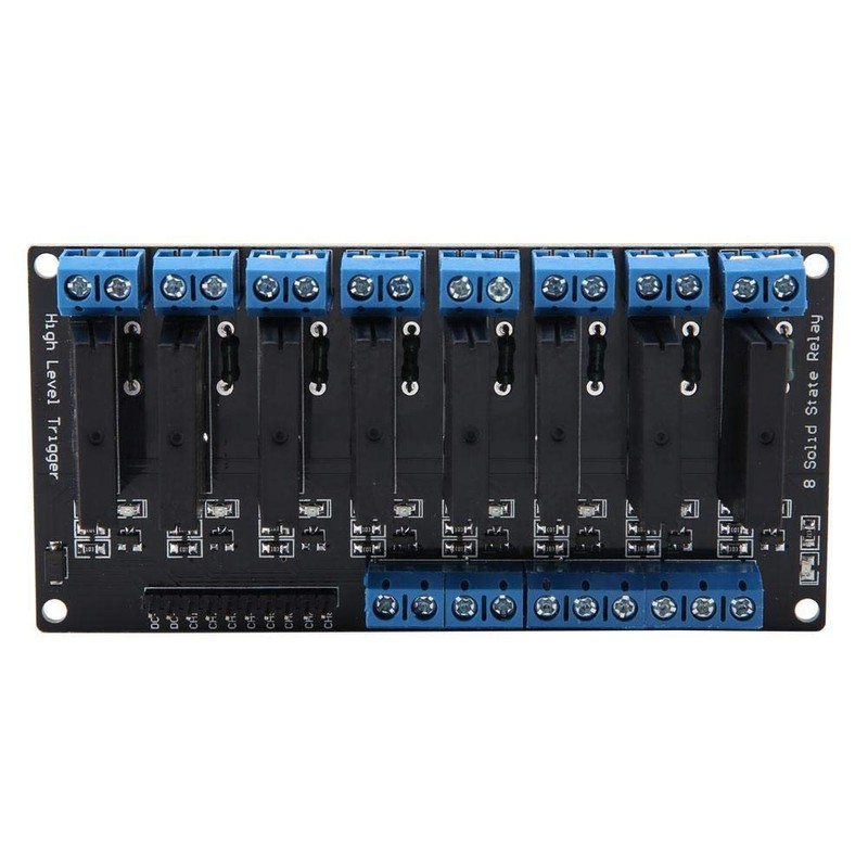 KSTE 5V 8-Channel Solid State Relay Module with Fuse High