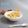 Nationwide Paper 8oz 100pcs White Bagasse Sugarcane Disposable Bowls, Strong