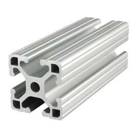 8020, 1515, 15 Series 1.5 Inch x 1.5 Inch T-Slotted Aluminum Extrusion DIY Extruded Linear Slot Bar Rail 80/20 (Lite, Clear Anodize, 24" Long)