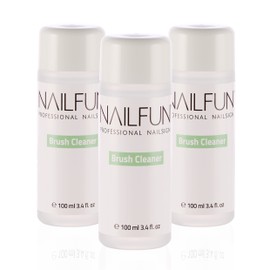 3 x Nailfun brush cleaners, 100 ml each, brush cleaner, brush care in economy set