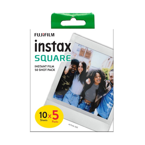instax instax Square Film White Border, 50 Shot Pack