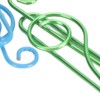 100Pcs Cute Note Paper Clips 10 Colors Metal Music Note