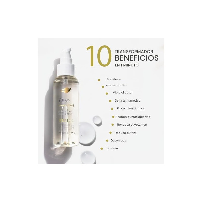 Dove Suero Bond Strength Para Cabello Químicamente Dañado Con Tecnología