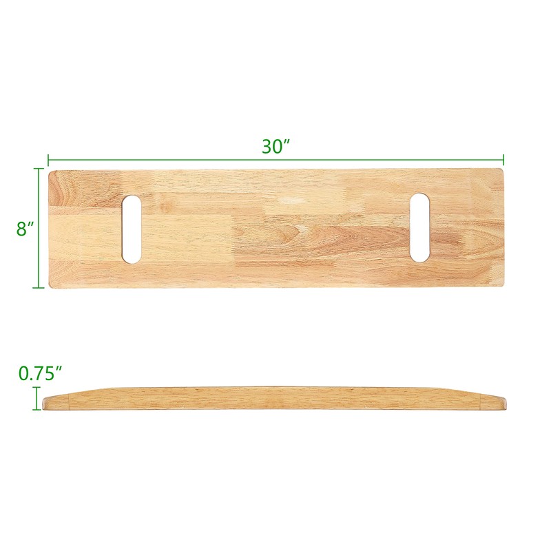 YPCBYNBS Wooden Transfer Board,Made of Heavy-Duty Hardwood for Transferring Disabled