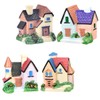 CAXUSD 4Pcs Villa Adornment Landscape Decor Model for Aquarium Garden