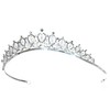 SAMKY Sparkling Rhinestone Crystal Beads Bridal Tiara Crown T1199