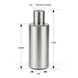 Weldon Shank Adapter JESTUOUS for 3/4 Inch Annular Cutter Extension Alloy Steel Heavy Duty Tool