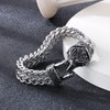 Klapgo Gothic Stainless Steel Retro Eagle Bracelet for Men and