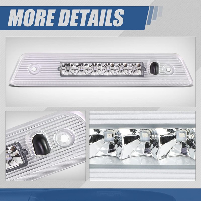 Auto Dynasty Rear Hight Mount Chrome Housing LED 3rd Third