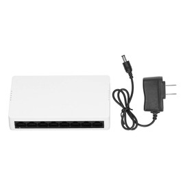 8 Port Ethernet Net Switch High Speed Stability Silent Operation Plug and Play Ethernet Switch  100‑240V